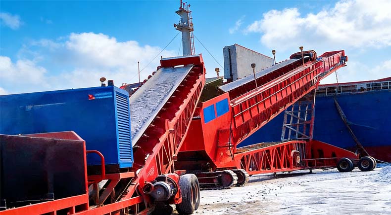 B1000mm mobile shiploader