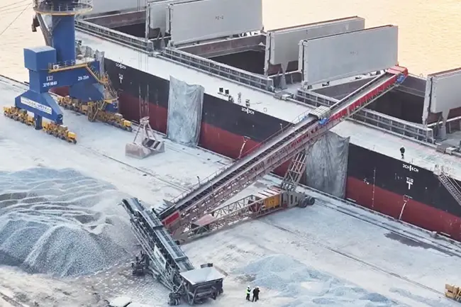 mobile shiploader conveyor