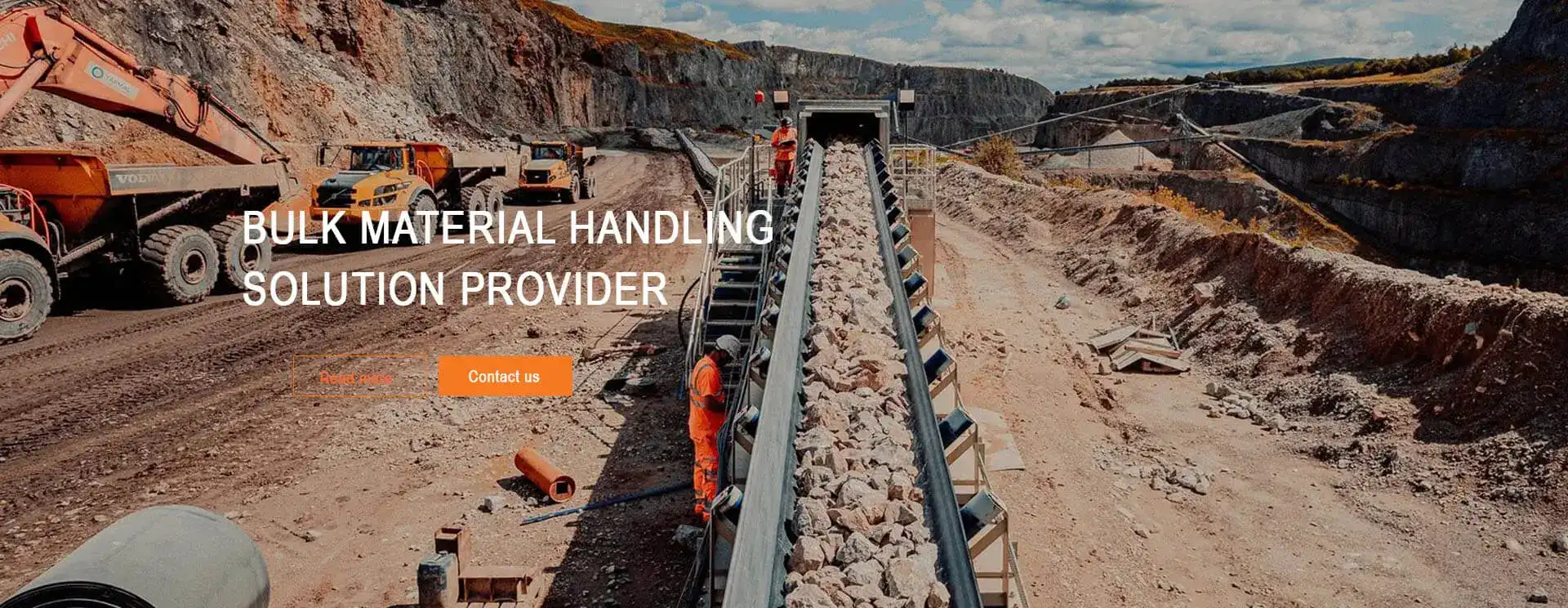 Overland belt conveyor system